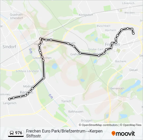 976 Bus Line Map
