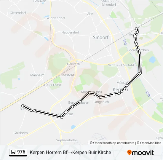 976 Bus Line Map