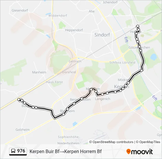 976 Bus Line Map