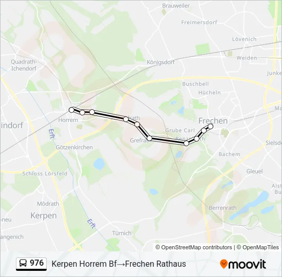 Buslinie 976 Karte