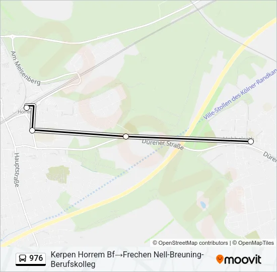 Buslinie 976 Karte