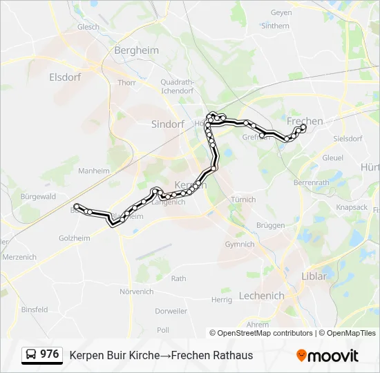 976 Bus Line Map