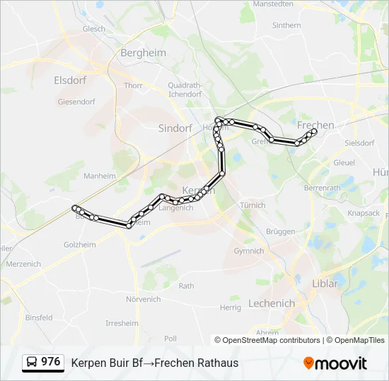 976 Bus Line Map