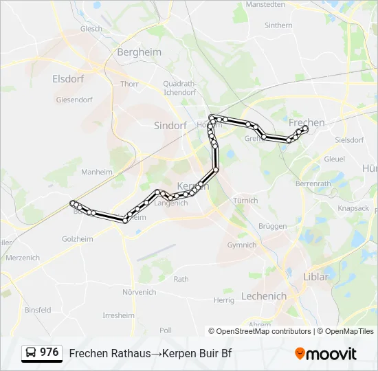 976 Bus Line Map