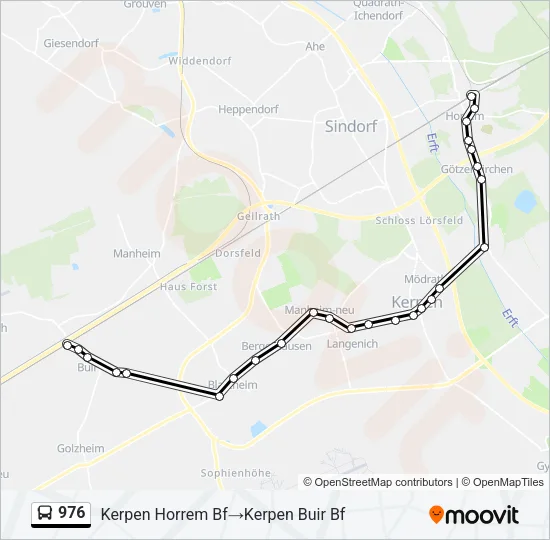 976 Bus Line Map