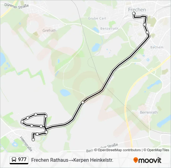 Buslinie 977 Karte