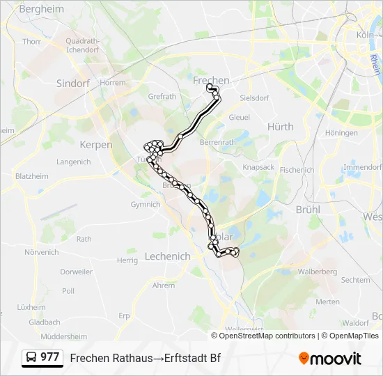 977 Bus Line Map