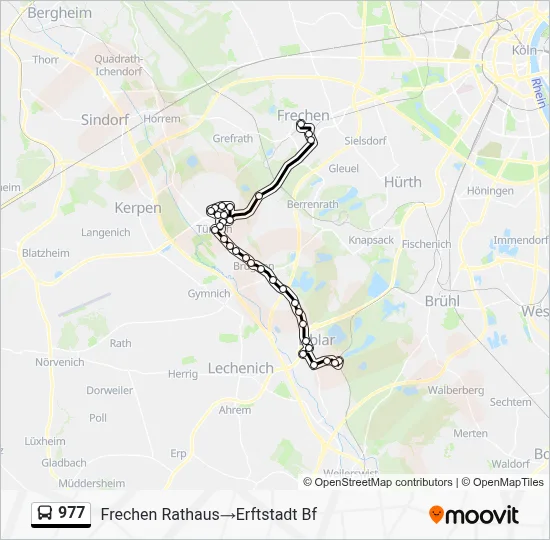 977 Bus Line Map