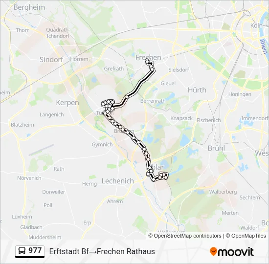 977 Bus Line Map