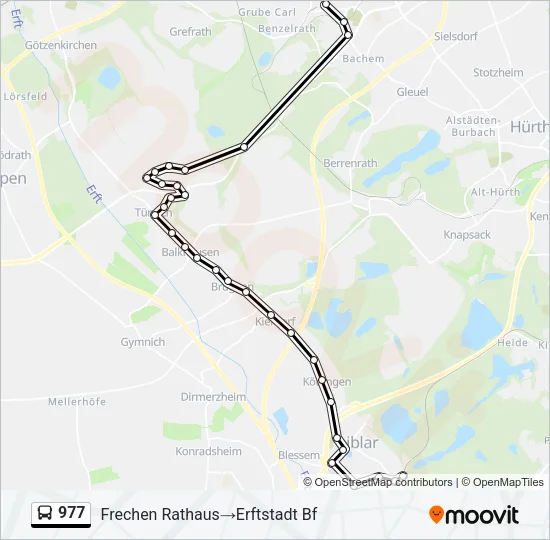 977 Bus Line Map