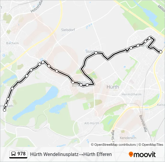 978 Bus Line Map