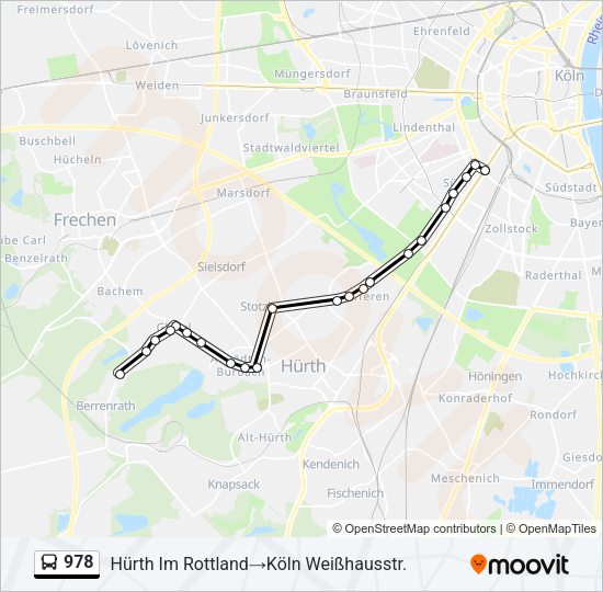 978 Bus Line Map