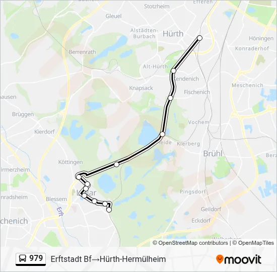 979 Bus Line Map