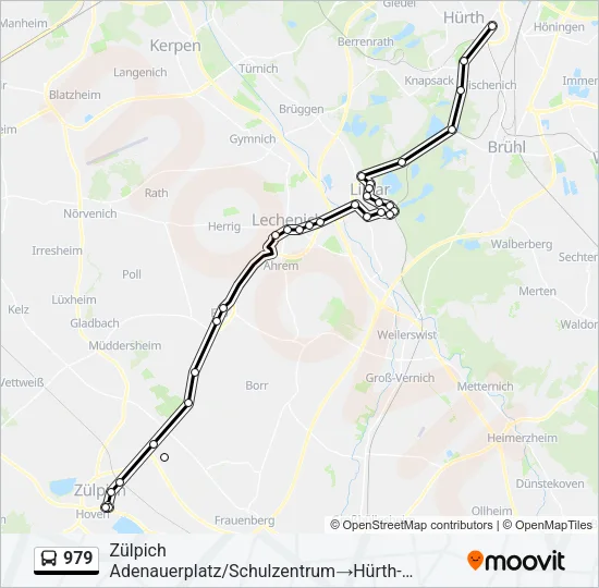 979 Bus Line Map