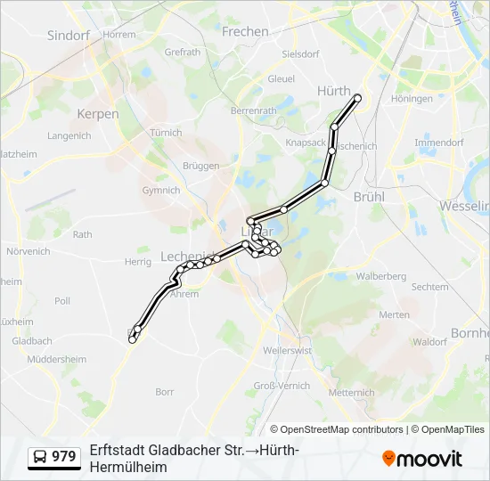979 Bus Line Map