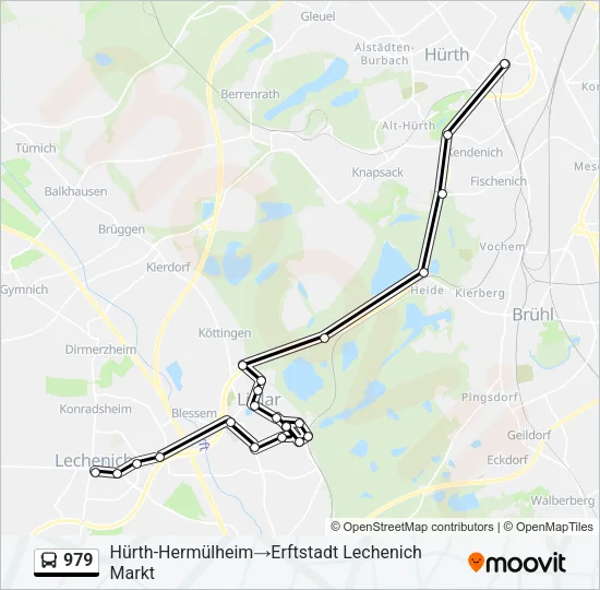 979 Bus Line Map
