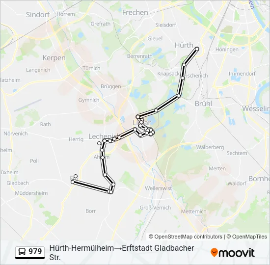 979 Bus Line Map