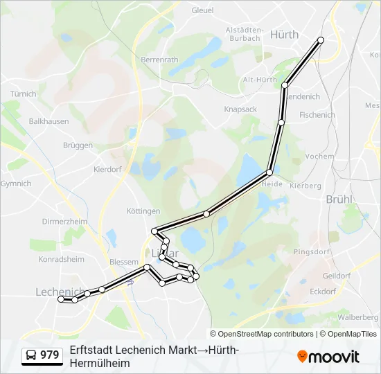 979 Bus Line Map