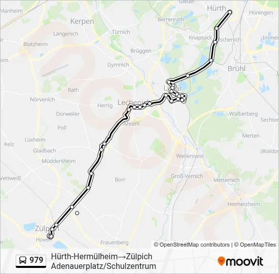 979 Bus Line Map