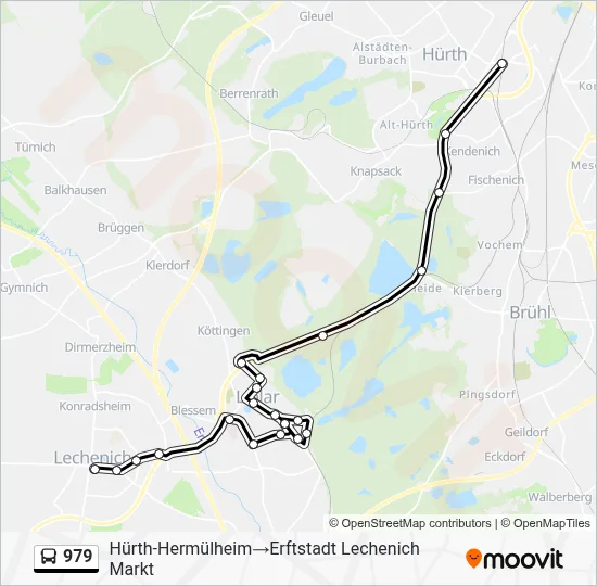 979 Bus Line Map