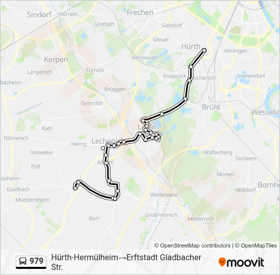 979 Bus Line Map