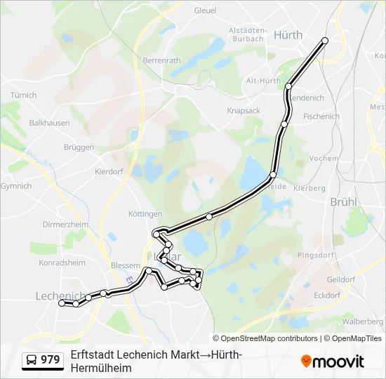 979 Bus Line Map