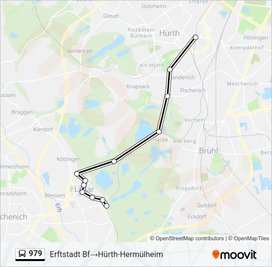 979 Bus Line Map