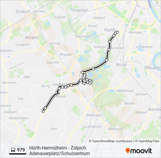 979 bus Line Map