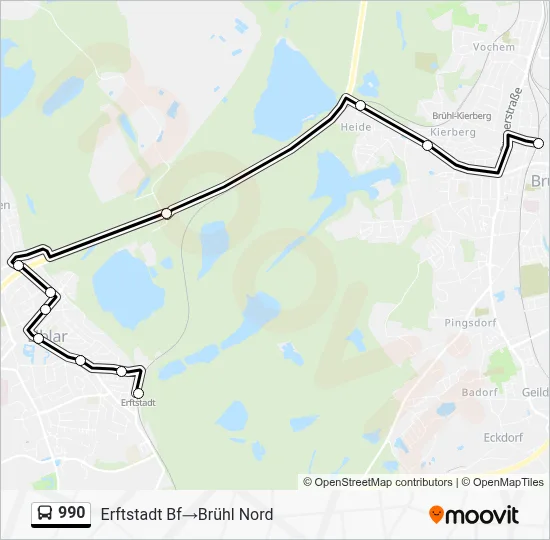 990 Bus Line Map