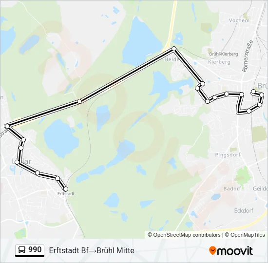 990 Bus Line Map