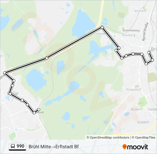 990 Bus Line Map