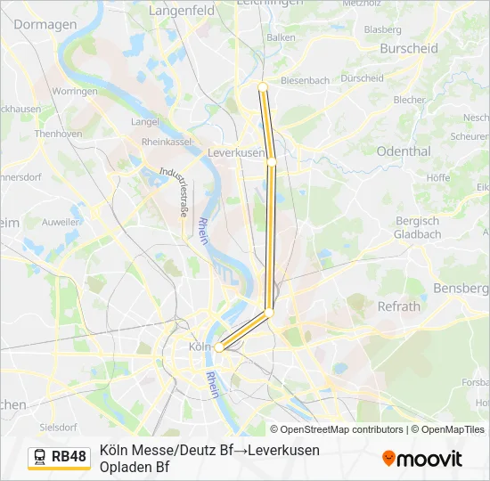 RB48 Train Line Map