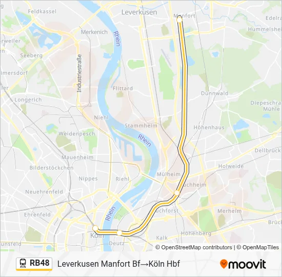 RB48 Train Line Map