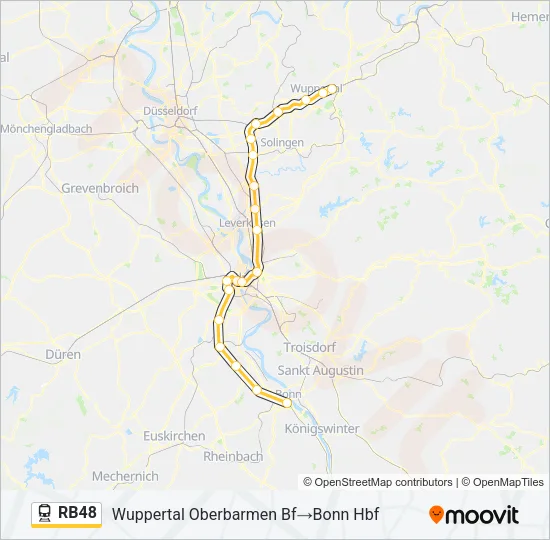 Bahnlinie RB48 Karte