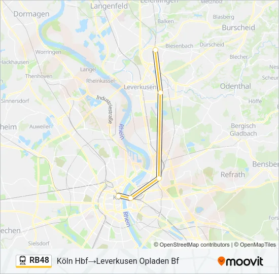 RB48 Train Line Map
