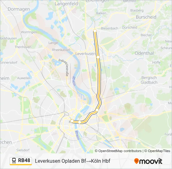RB48 Train Line Map