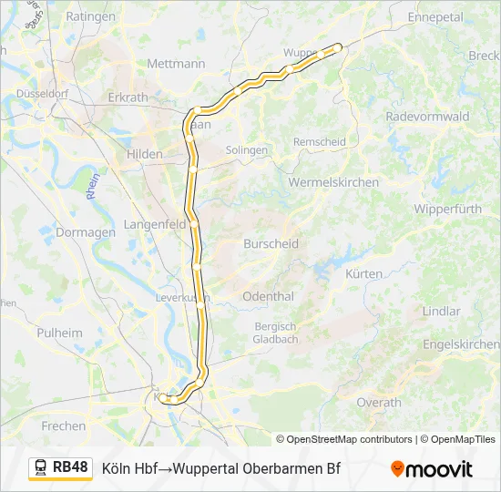 RB48 Train Line Map