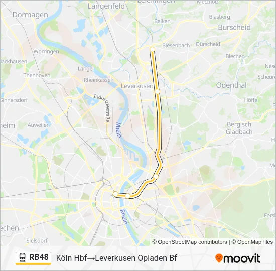 RB48 Train Line Map
