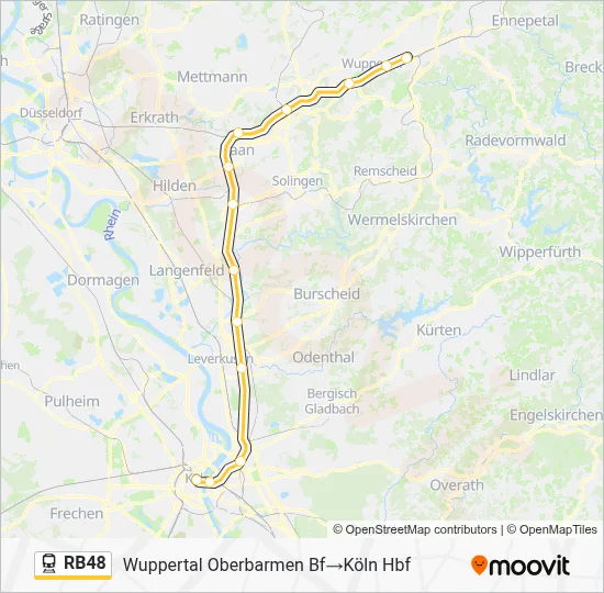 RB48 Train Line Map