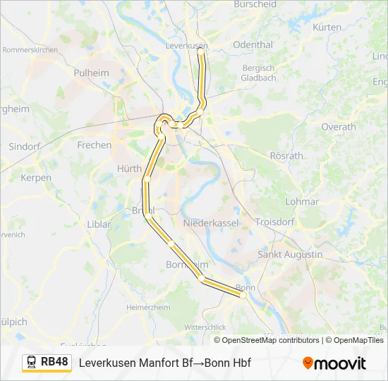 RB48 Train Line Map