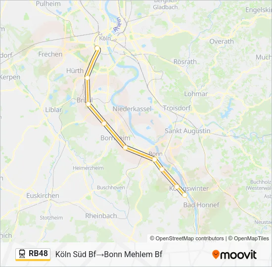 RB48 Train Line Map