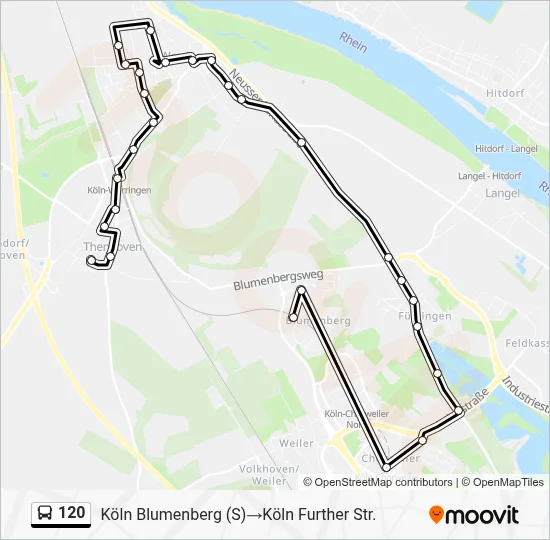 120 Bus Line Map