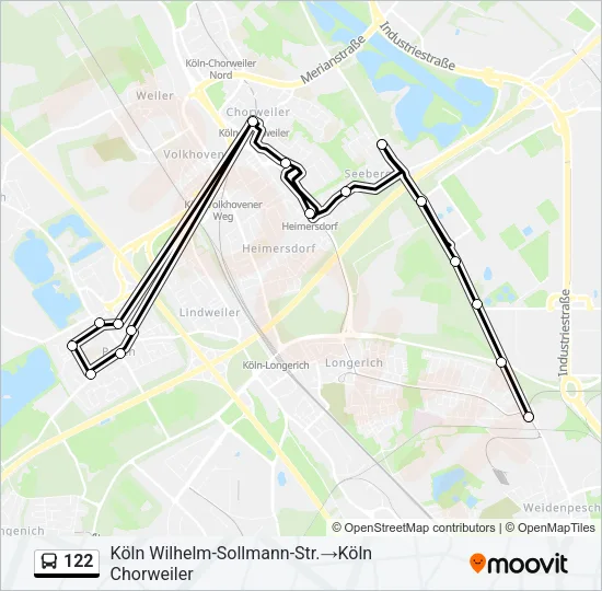 122 Bus Line Map