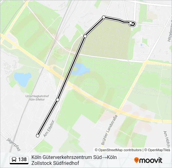 138 Bus Line Map