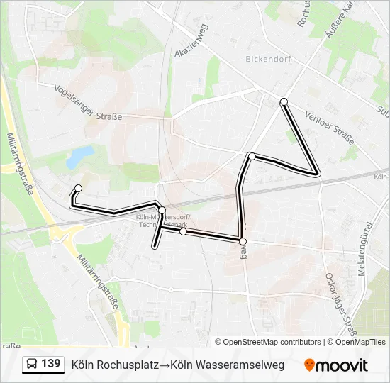 139 Bus Line Map