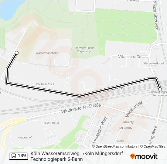 139 Bus Line Map