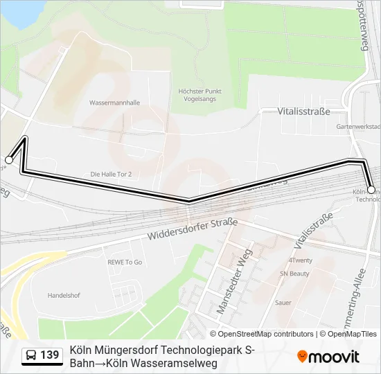 139 Bus Line Map