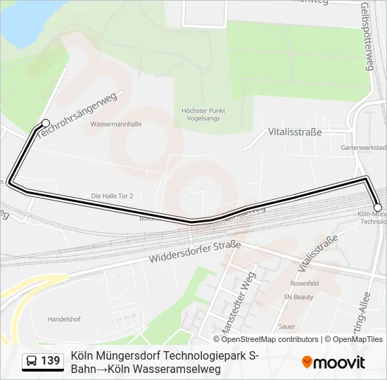 Автобус 139: карта маршрута