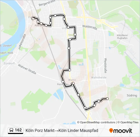 162 Bus Line Map
