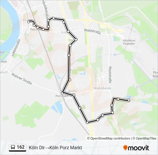 162 Bus Line Map